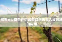 探索AI大模型在语音识别与语音合成领域的应用