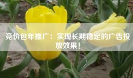 竞价包年推广：实现长期稳定的广告投放效果！