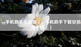qq手机助手电脑版（qq手机助手下载安装到手机上）