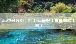 vivo中最好的手机（vivo最好手机是哪款手机）