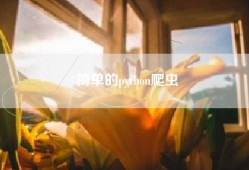 简单的python爬虫