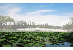 常春藤创业：开启成功之路,打造卓越企业
