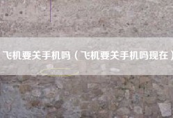 飞机要关手机吗（飞机要关手机吗现在）