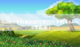 RustDesk手机版远程控制对方手机「RustDesk手机版」