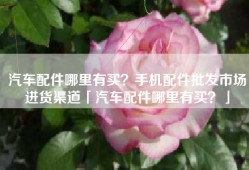 汽车配件哪里有买？手机配件批发市场进货渠道「汽车配件哪里有买？」