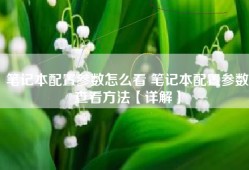 笔记本配置参数怎么看 笔记本配置参数查看方法【详解】
