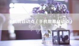 手机屏自动点（手机屏幕自动点）