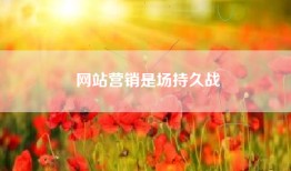 网站营销是场持久战