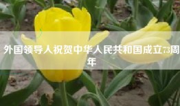 外国领导人祝贺中华人民共和国成立73周年