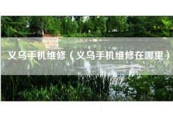 义乌手机维修（义乌手机维修在哪里）