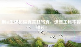 用AI生成超逼真美女写真，这些工具不容错过！