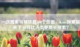 一次搜索可精读超500个页面，Kimi探索版来了 AI将比人类更擅长搜索？