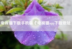 电视猫下载手机版（电视猫app下载地址）