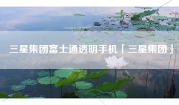 三星集团富士通透明手机「三星集团」