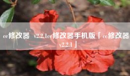 ce修改器  v2.2.1ce修改器手机版「ce修改器  v2.2.1」