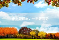 走上管理岗，一定要强势