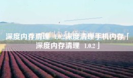 深度内存清理  1.0.2深度清理手机内存「深度内存清理  1.0.2」