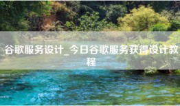 谷歌服务设计_今日谷歌服务获得设计教程