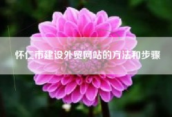 怀仁市建设外贸网站的方法和步骤
