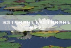 深圳手机号码开头（深圳手机号码开头是多少）