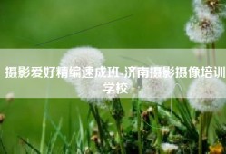 摄影爱好精编速成班-济南摄影摄像培训学校