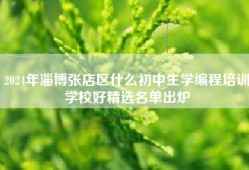 2024年淄博张店区什么初中生学编程培训学校好精选名单出炉