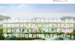 没有隐私空间怎么隐藏游戏华为，如何隐藏游戏华为手机EMUI100华为手机如何隐藏应用「没有隐私空间怎么隐藏游戏华为，如何隐藏游戏华为手机EMUI100」