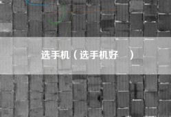 选手机（选手机好叿）