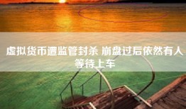 虚拟货币遭监管封杀 崩盘过后依然有人等待上车