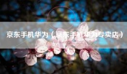 京东手机华为（京东手机华为专卖店）