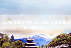 oppo如何重启手机（oppo重启手机出现恢复模式怎么办）