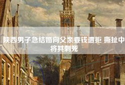 陕西男子急结婚向父亲要钱遭拒 撕扯中将其刺死