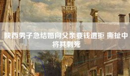 陕西男子急结婚向父亲要钱遭拒 撕扯中将其刺死