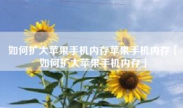 如何扩大苹果手机内存苹果手机内存「如何扩大苹果手机内存」
