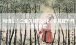 电话助力企业关键词优化，快速提升网络知名度