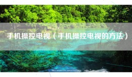 手机操控电视（手机操控电视的方法）