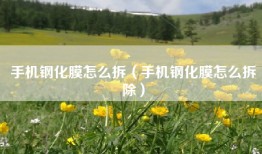 手机钢化膜怎么拆（手机钢化膜怎么拆除）