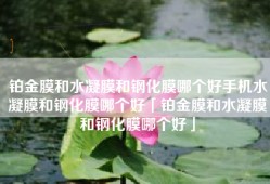 铂金膜和水凝膜和钢化膜哪个好手机水凝膜和钢化膜哪个好「铂金膜和水凝膜和钢化膜哪个好」