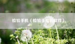 检验手机（检验手机的软件）