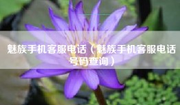 魅族手机客服电话（魅族手机客服电话号码查询）