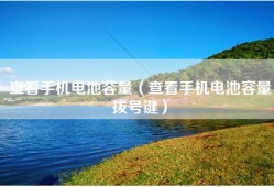 查看手机电池容量（查看手机电池容量拨号键）