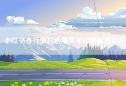 小红书各行业打造爆款笔记秘籍大公开