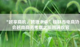 “越享商机，跨境未来”桂林市电商协会越南商务考察之旅圆满收官