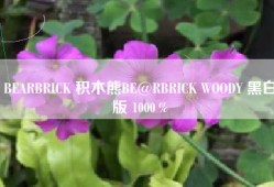 BEARBRICK 积木熊BE@RBRICK WOODY 黑白版 1000％