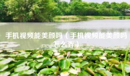 手机视频能美颜吗（手机视频能美颜吗怎么弄）
