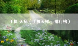 手机 天梯（手机天梯cpu排行榜）