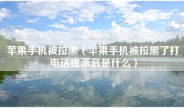苹果手机被拉黑（苹果手机被拉黑了打电话提示音是什么）