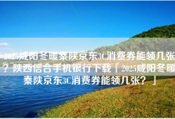 2025咸阳冬暖秦陕京东3C消费券能领几张？陕西信合手机银行下载「2025咸阳冬暖秦陕京东3C消费券能领几张？」