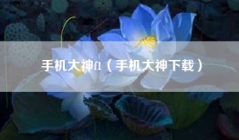 手机大神f1（手机大神下载）