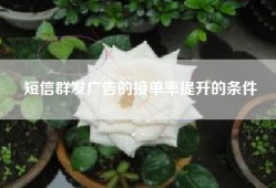 短信群发广告的接单率提升的条件